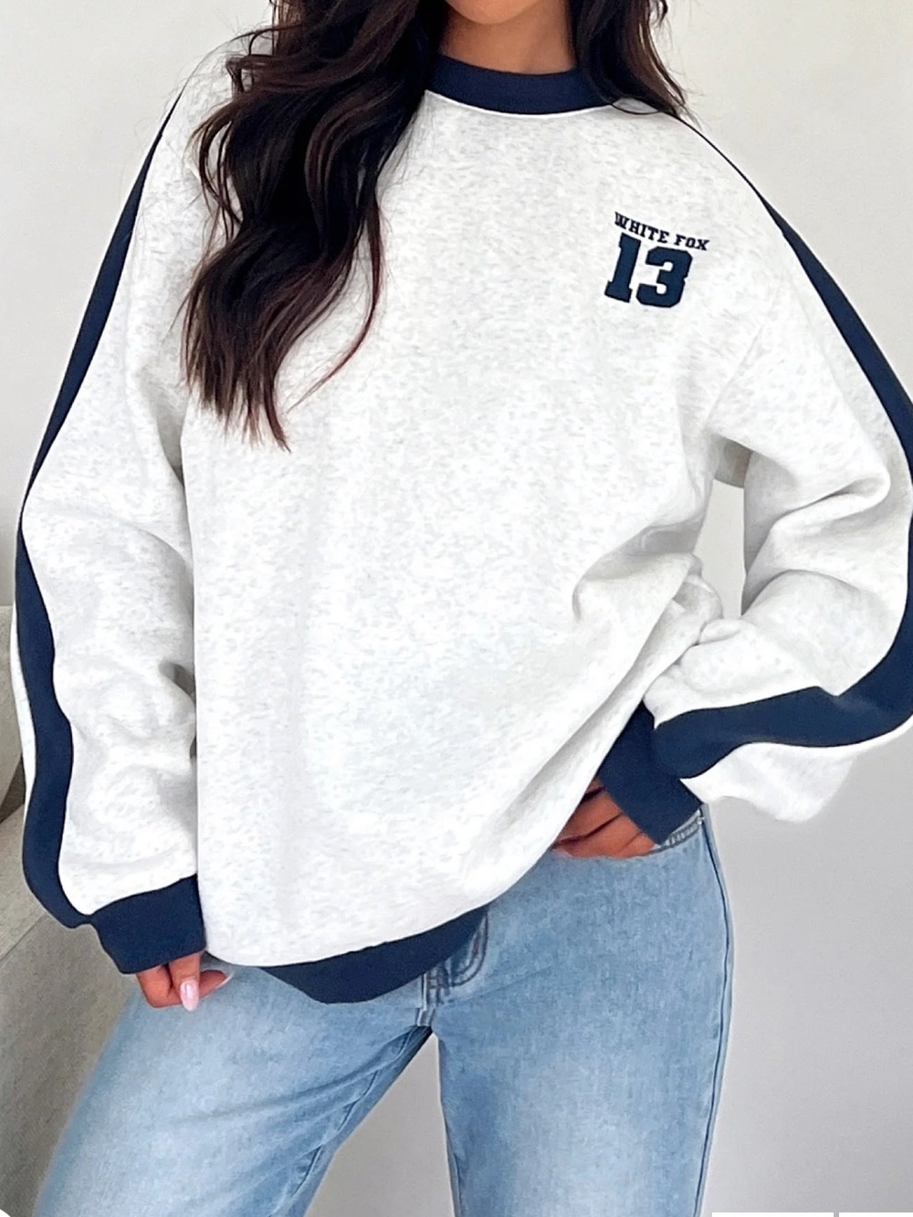white fox crewneck